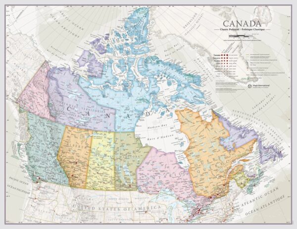 Canada 1:5.700.000, wandkaart 9781913834630  MAPS International   Wandkaarten Canada