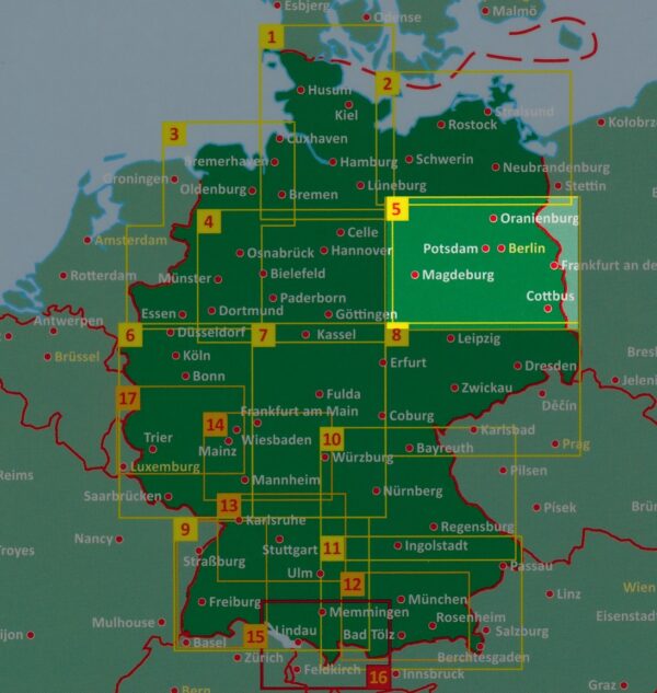 FBD-05 Berlijn - Brandenburg - Magdeburg | 1:150.000 9783707918052  Freytag & Berndt F&B deelkaarten Duitsland  Geen categorie Brandenburg & Sachsen-Anhalt