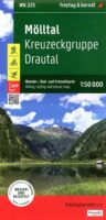 WK-225  Kreuzeckgruppe, Mölltal wandelkaart 1:50.000 9783707923452  Freytag & Berndt WK 1:50.000  Wandelkaarten Karinthië