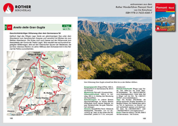 wandelgids Piemonte Nord Rother Wanderführer 9783763348985  Bergverlag Rother RWG  Wandelgidsen Turijn, Piemonte