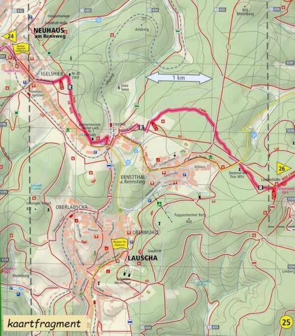 Rennsteig | wandelkaart 1:25.000 9783899203059  Publicpress Wandelkaarten - mit der Sonne  Meerdaagse wandelroutes, Wandelkaarten Thüringen, Weimar, Rennsteig