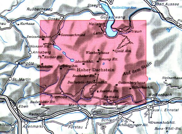 Alpenverein wandelkaart AV-14 Dachstein 1:25.000 [2024] 9783948256326  AlpenVerein Alpenvereinskarten  Wandelkaarten Salzburger Land & Stiermarken