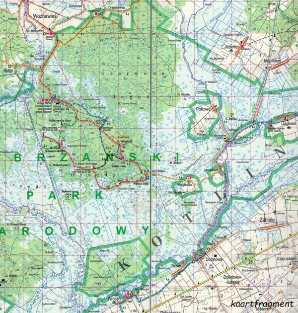 Biebrzanski Park Narodowy | wandelkaart 1:85.000 9788380463851  ExpressMap   Wandelkaarten Noordoost-Polen met Mazurië