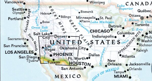 Southwest USA | Adventure Travel Map # 3121 9781566957151  National Geographic Adventure Travel Maps  Landkaarten en wegenkaarten Colorado, Arizona, Utah, New Mexico