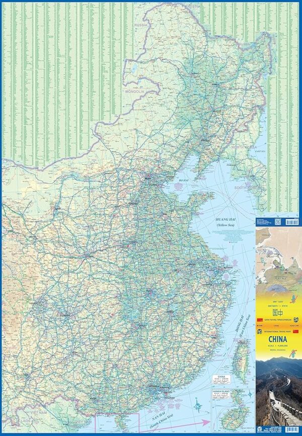 ITM China landkaart / wegenkaart  1:4.000.000 9781771291750  International Travel Maps WMP, World Mapping Project  Landkaarten en wegenkaarten China