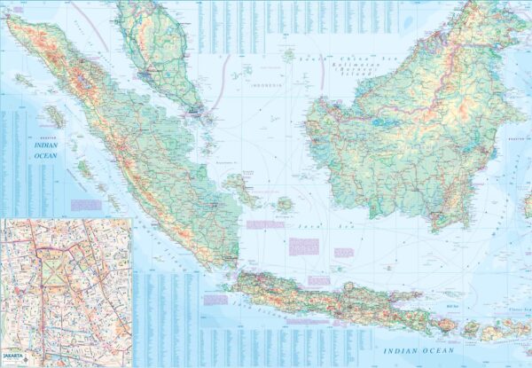 ITM Indonesië | landkaart, autokaart 1:2.400.000 9781771293648  International Travel Maps   Landkaarten en wegenkaarten Indonesië