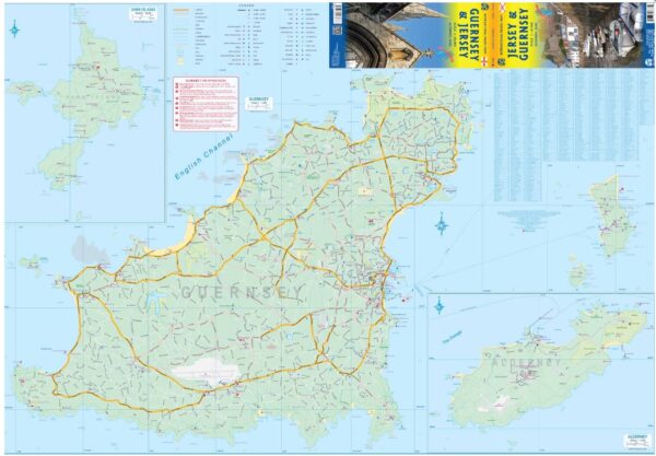 ITM Guernsey & Jersey | wandelkaart, autokaart 1:18.000 9781771293938  International Travel Maps   Landkaarten en wegenkaarten, Wandelkaarten Kanaaleilanden