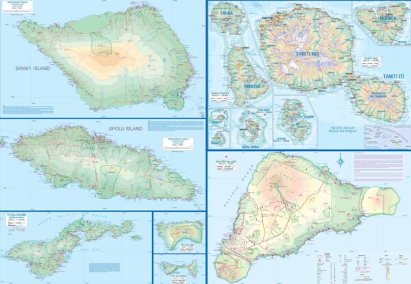 ITM Polynesian Islands  | landkaart, overzichtskaart 9781771296311  International Travel Maps   Landkaarten en wegenkaarten Pacifische Oceaan (Pacific)