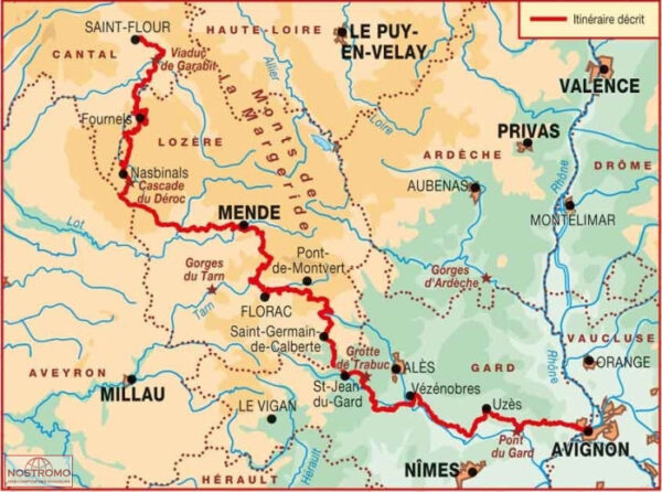 TG-670  Le chemin Urbain V | GR670, GR70, GR6 9782751412974  FFRP topoguides à grande randonnée  Meerdaagse wandelroutes, Wandelgidsen Cevennen, Languedoc