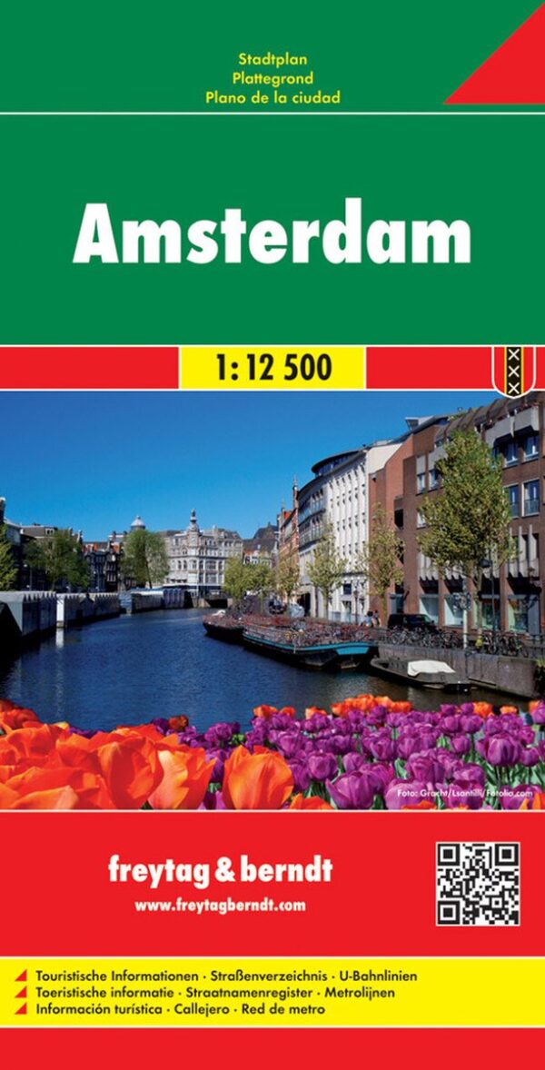 stadsplattegrond Amsterdam 9783707906127  Freytag & Berndt F&B stadsplattegronden NL  Stadsplattegronden Amsterdam