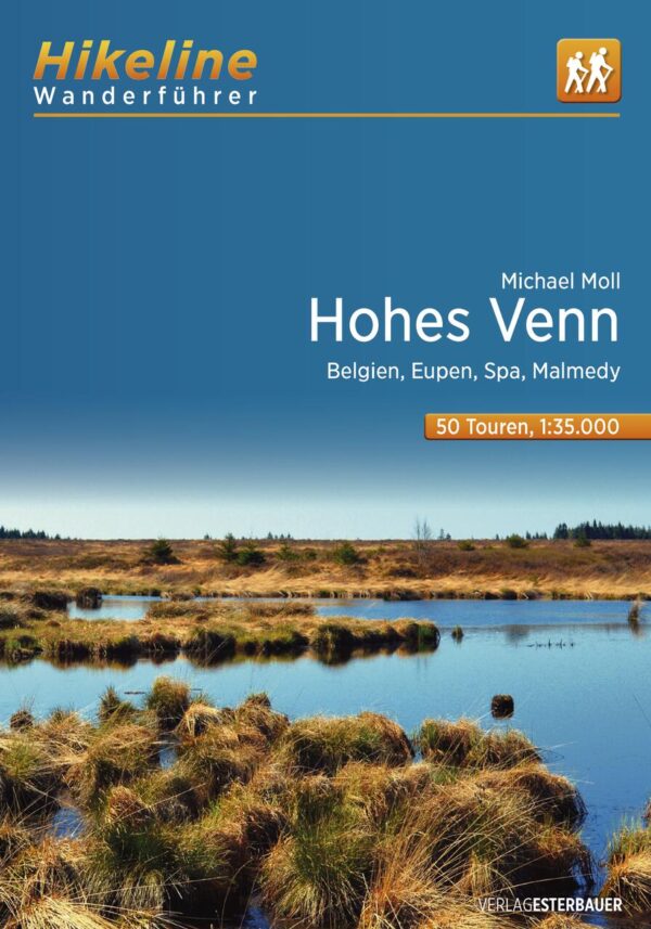 Hohes Venn Belgien, Eupen, Spa, Malmedy | Hikeline Wanderführer (wandelgids) 9783711100160  Esterbauer Hikeline wandelgidsen  Meerdaagse wandelroutes, Wandelgidsen Wallonië (Ardennen)