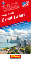 USA-03  Great Lakes States 1:1.200.000 9783828310919  Hallwag USA Road Guides  Landkaarten en wegenkaarten Grote Meren, Chicago, Centrale VS –Noord