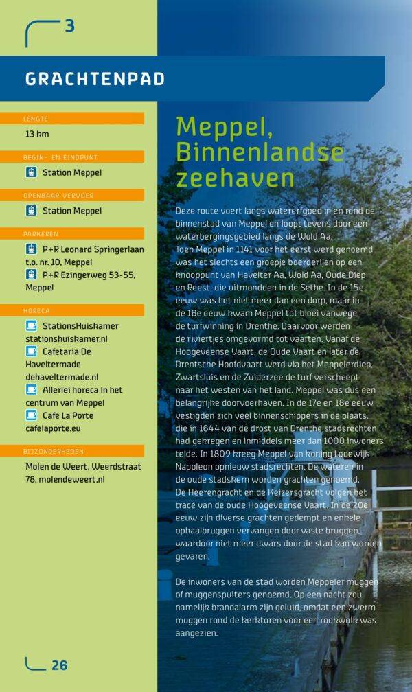 wandelgids | Wandelen in de Drents Overijsselse Delta 9789076092324 Marijcke Janne Faber Gegarandeerd Onregelmatig   Wandelgidsen Drenthe, Kop van Overijssel, Vecht & Salland