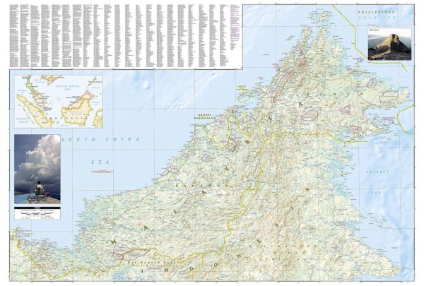 Maleisië | wegenkaart - overzichtskaart 1:850.000 /2.000.000 9781566956147  National Geographic   Landkaarten en wegenkaarten Maleisië en Brunei