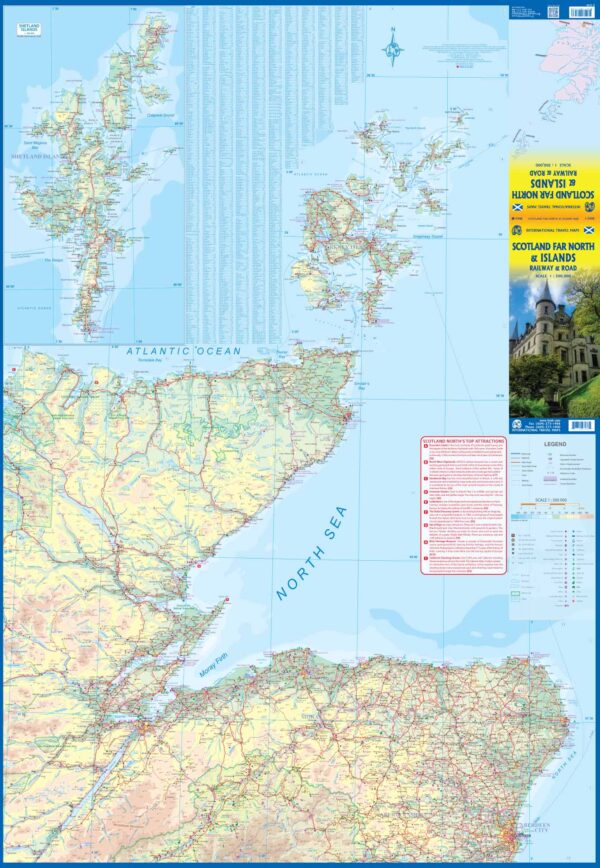 ITM Scotland Far North & Islands | wegen- en spoorwegenkaart 1:300.000 9781771297233  International Travel Maps   Landkaarten en wegenkaarten Schotland