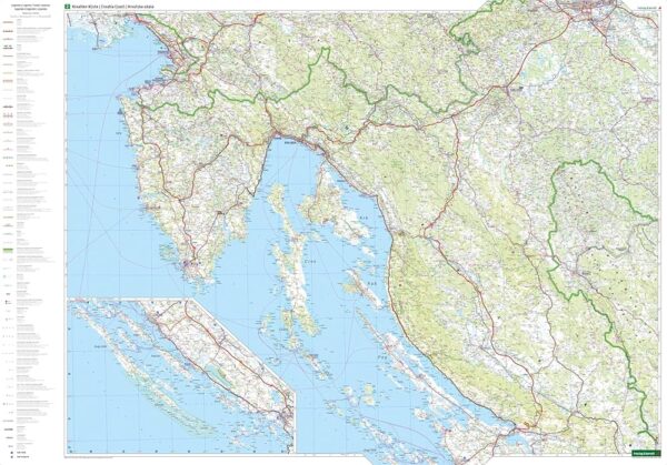 Kroatie Noord & Zuid | autokaart, wegenkaart 1:200.000 9783707919783  Freytag & Berndt   Fietskaarten, Landkaarten en wegenkaarten Kroatië