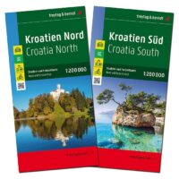 Kroatie Noord & Zuid | autokaart, wegenkaart 1:200.000 9783707919783  Freytag & Berndt   Landkaarten en wegenkaarten, Fietskaarten Kroatië