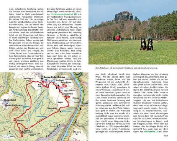 Wandern mit Hund Elbsandsteingebirge | wandelgids wandelen met je hond 9783763334261 Franziska Rößner Bergverlag Rother mit Hund, Rother Wanderbuch  Wandelgidsen Sächsische Schweiz, Elbsandsteingebirge, Erzgebirge