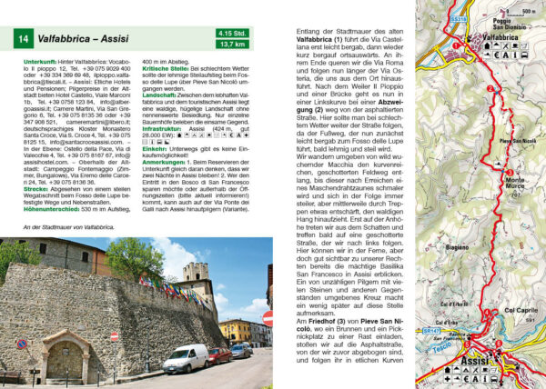 wandelgids Franziskusweg (Franciscusweg) Rother Wanderführer 9783763346363  Bergverlag Rother RWG  Lopen naar Rome, Meerdaagse wandelroutes, Wandelgidsen Midden-Italië