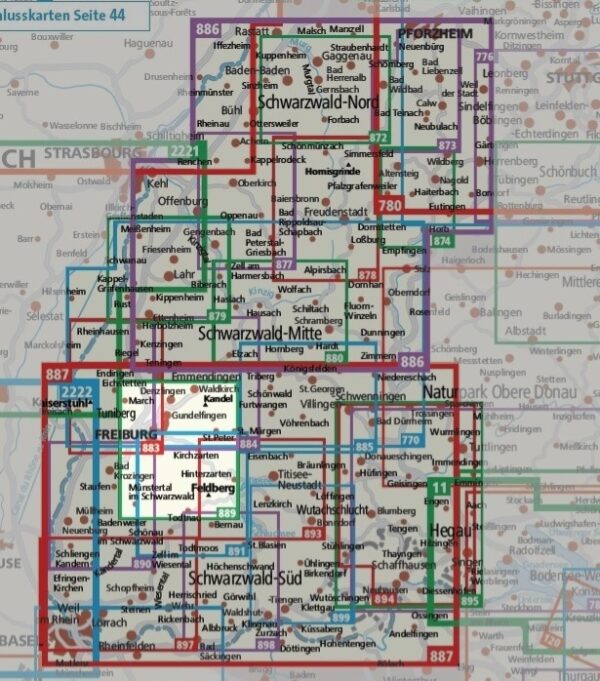 Kompass wandelkaart KP-889 Freiburg und Umgebung 1:25.000 9783991540854  Kompass Wandelkaarten Kompass Zwarte Woud  Wandelkaarten Zwarte Woud