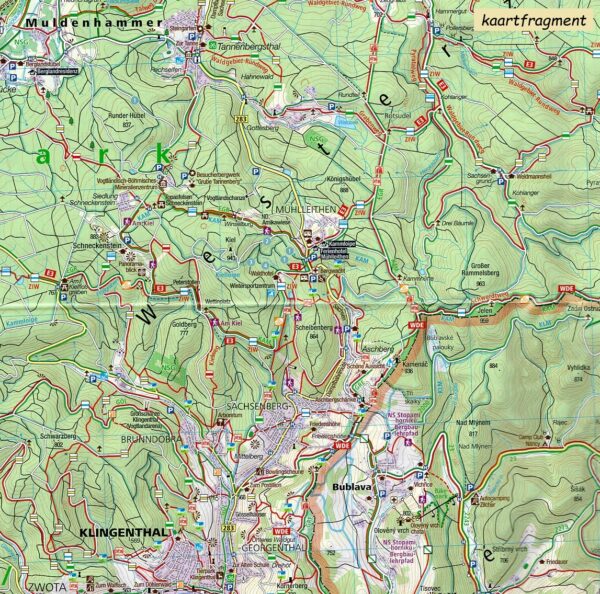 Kompass wandelkaart KP-866  Erzgebirge 1:50.000 9783991542230  Kompass Wandelkaarten Kompass Sachsen  Wandelkaarten Sachsen, Sächsische Schweiz, Elbsandsteingebirge, Erzgebirge