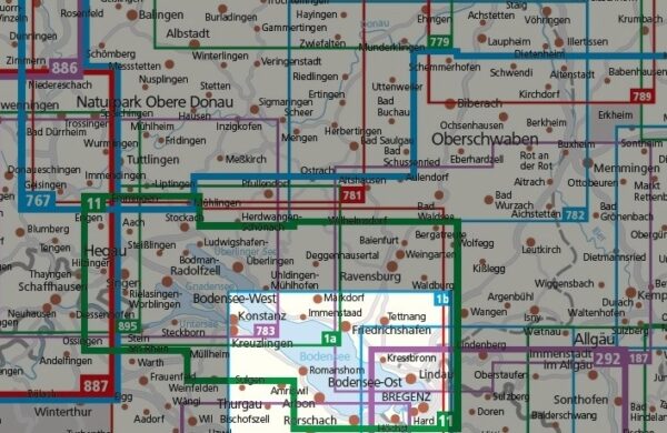 Kompass wandelkaart KP-1b Bodensee Ost 9783991542315  Kompass Wandelkaarten Kompass Bodensee / Schw. Alb  Wandelkaarten Bodenmeer, Schwäbische Alb