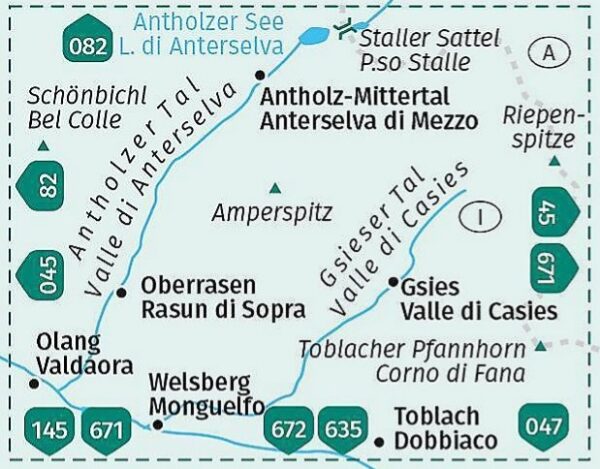 Kompass wandelkaart KP-057  Antholz, Gsies 1:25.000 9783991542391  Kompass Wandelkaarten KP25 Zuid-Tirol, Dolomieten  Wandelkaarten Zuid-Tirol, Dolomieten