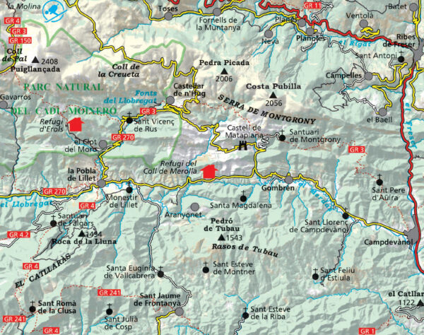 wandelkaart Montgrony 1:25.000 9788470111242  Editorial Alpina   Wandelkaarten Spaanse Pyreneeën