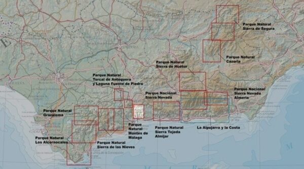 wandelkaart Parque Natural de Montes de Málaga 1:25.000 9788493444907  Penibetica   Wandelkaarten Prov. Málaga & Granada, Grazalema, Sierra Nevada
