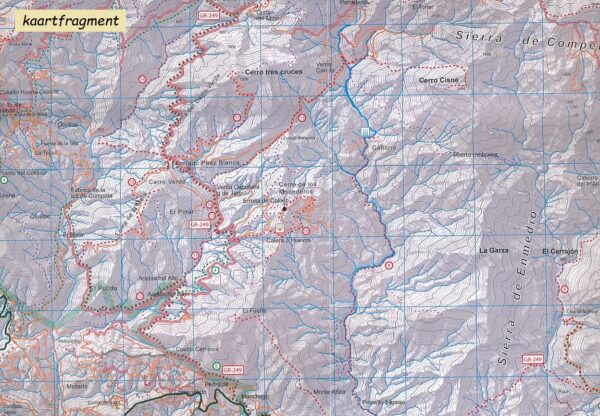 wandelkaart Sierras de Tejeda, Almijara y Alhama 1:40.000 9788494365256  Penibetica   Wandelkaarten Prov. Málaga & Granada, Grazalema, Sierra Nevada