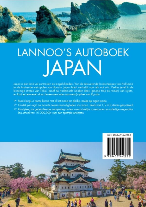 Lannoo's Autoboek Japan 9789401442282  Lannoo Lannoos Autoboeken  Reisgidsen Japan