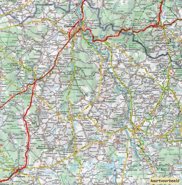 515 Champagne-Ardenne 1:200.000 9782067264724  Michelin Regionale kaarten  Landkaarten en wegenkaarten Champagne, Franse Ardennen