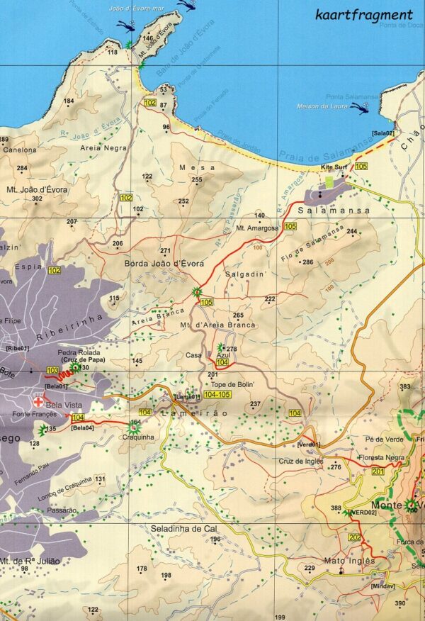 São Vicente 1:35.000 wandelkaart 9783934262263  AB Karten Verlag   Wandelkaarten Kaapverdische Eilanden