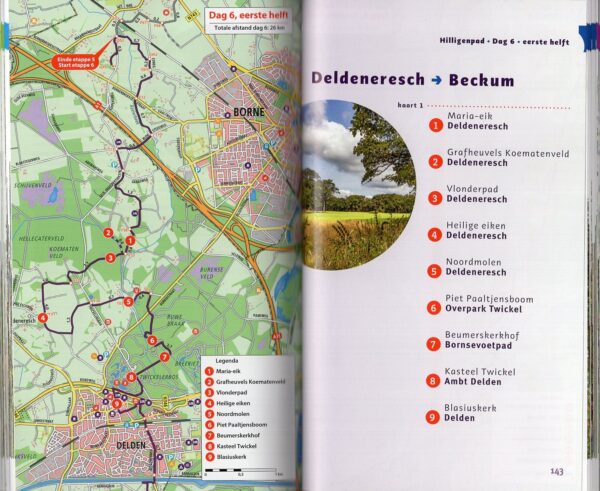 Het Hilligenpad - Zwerven door Twente 9789053456132 Lenneke Cuijpers Matrijs   Historische reisgidsen, Meerdaagse wandelroutes, Wandelgidsen Twente