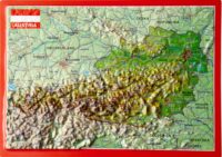 Postkaart Oostenrijk | met reliëf 4280000002594  Georelief reliëfpostkaarten  Wandkaarten Oostenrijk