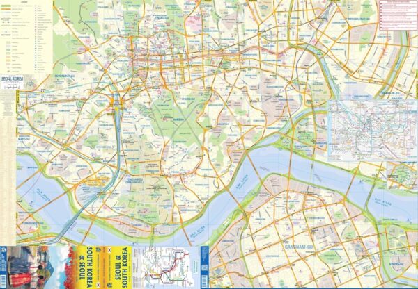 ITM South Korea 1:550.000, and Seoul 1:14.000 | autokaart, stadsplattegrond 9781771297356  International Travel Maps   Landkaarten en wegenkaarten, Stadsplattegronden Zuid-Korea