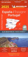 794  Spanje en Portugal 1:1.000.000 (onverscheurbaar) 2025 9782067265479  Michelin Michelinkaarten Jaaredities  Landkaarten en wegenkaarten Spanje