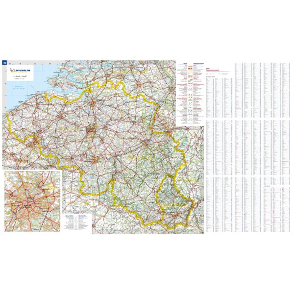 795  Benelux 2025 (indéchirable) 9782067265486  Michelin Michelinkaarten Jaaredities  Landkaarten en wegenkaarten Benelux