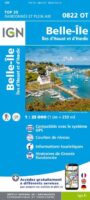 wandelkaart 0822OT Belle-Île 1:25.000 9782758551355  IGN IGN 25 Bretagne  Wandelkaarten Bretagne