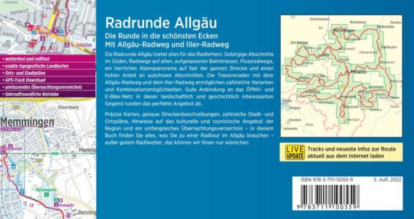 Bikeline Allgäu Radrunde | fietsgids 9783711100559  Esterbauer Bikeline  Fietsgidsen, Meerdaagse fietsvakanties Beierse Alpen