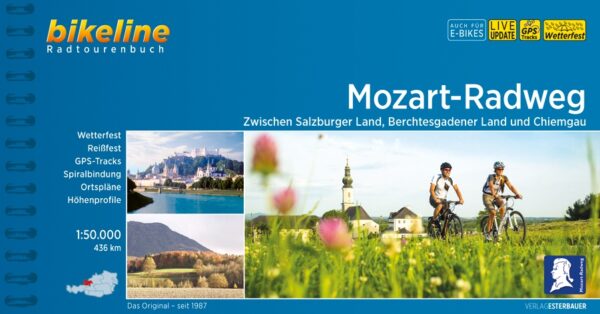 Bikeline Mozart-Radweg | fietsgids 9783711100665  Esterbauer Bikeline  Fietsgidsen, Meerdaagse fietsvakanties Beierse Alpen, Salzburger Land & Stiermarken