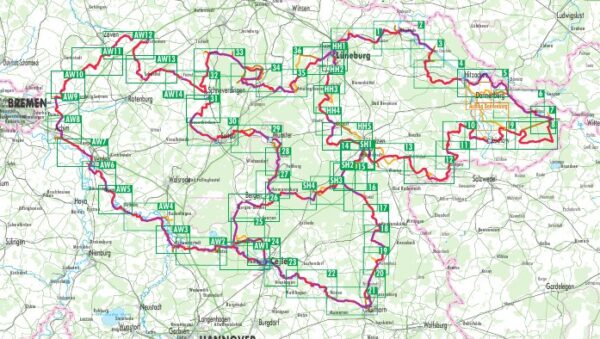 Bikeline Lüneburger Heide | fietsgids 9783850009409  Esterbauer Bikeline  Fietsgidsen Bremen, Ems, Weser, Hannover & overig Niedersachsen