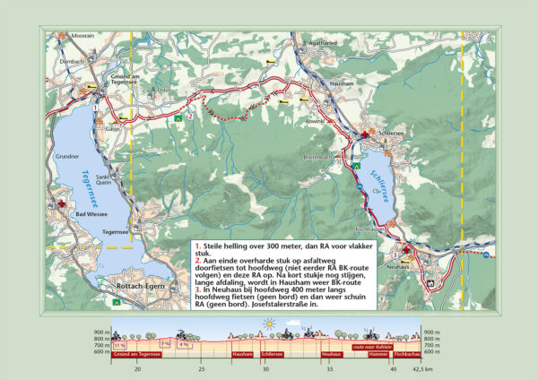 Door de Beierse Alpen van de Bodensee naar Salzburg | Benjaminse fietsgids 9789077899380 Paul Benjaminse Benjaminse Uitgeverij Onbegrensd Fietsen  Fietsgidsen Beierse Alpen