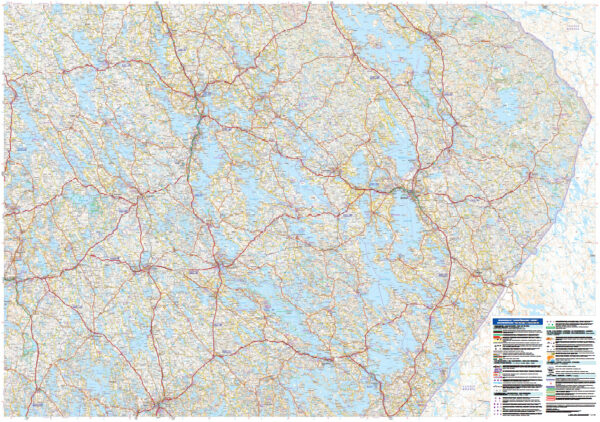 GT Tiekartta Itä-Suomi | Oost-Finland wegenkaart 1:250.000 9789522666703  Genimap Oy   Landkaarten en wegenkaarten Zuid-Finland en Midden-Finland