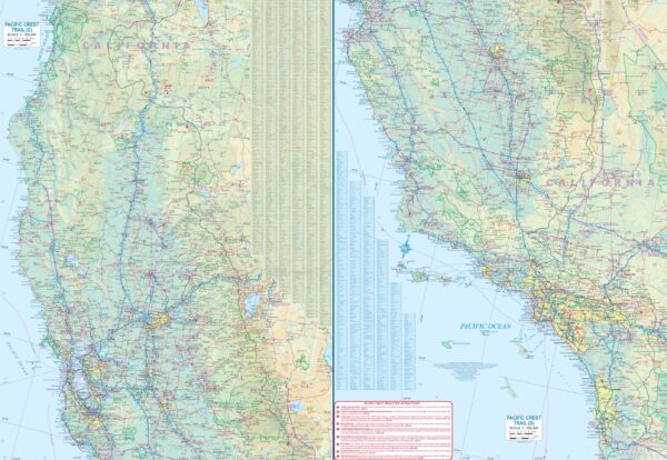 ITM Pacific Crest Trail | overzichtskaart 1:900.000 9781771296304  International Travel Maps   Landkaarten en wegenkaarten, Wandelkaarten VS-West, Rocky Mountains