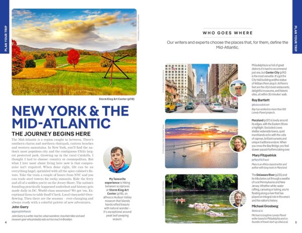 Lonely Planet New York & the Mid-Atlantic 9781837584918  Lonely Planet Travel Guides  Reisgidsen New York, Pennsylvania, Washington DC