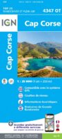 wandelkaart 4347OT Luri, Rogliano, Cap Corse 1:25.000 9782758546894  IGN IGN 25 Corsica  Wandelkaarten Corsica