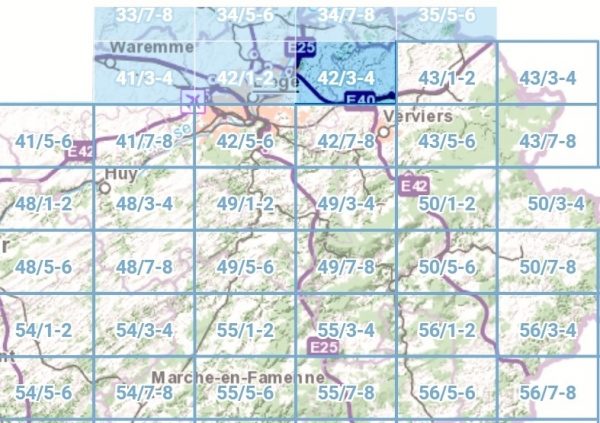 NGI-42/3-4  Dalhem/Herve, Charneux, Aubel, Val-Dieu | topografische wandelkaart  1:25.000 9781129302015  NGI Belgie 1:25.000  Wandelkaarten Wallonië (Ardennen)