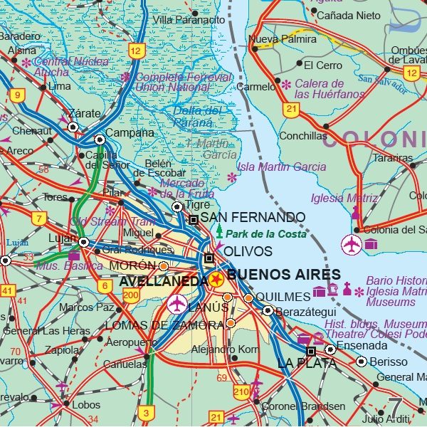 ITM Noord-Argentinië & Uruguay | landkaart, autokaart 1:2.200.000 / 800.000 9781553415138  International Travel Maps   Landkaarten en wegenkaarten Argentinië