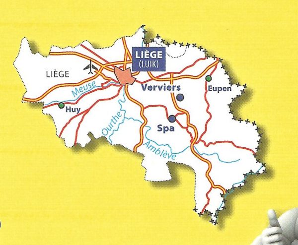 376 Luik/Liège | Michelin provinciekaart 1:150.000 9782067185333  Michelin België 1:150.000  Landkaarten en wegenkaarten Wallonië (Ardennen)